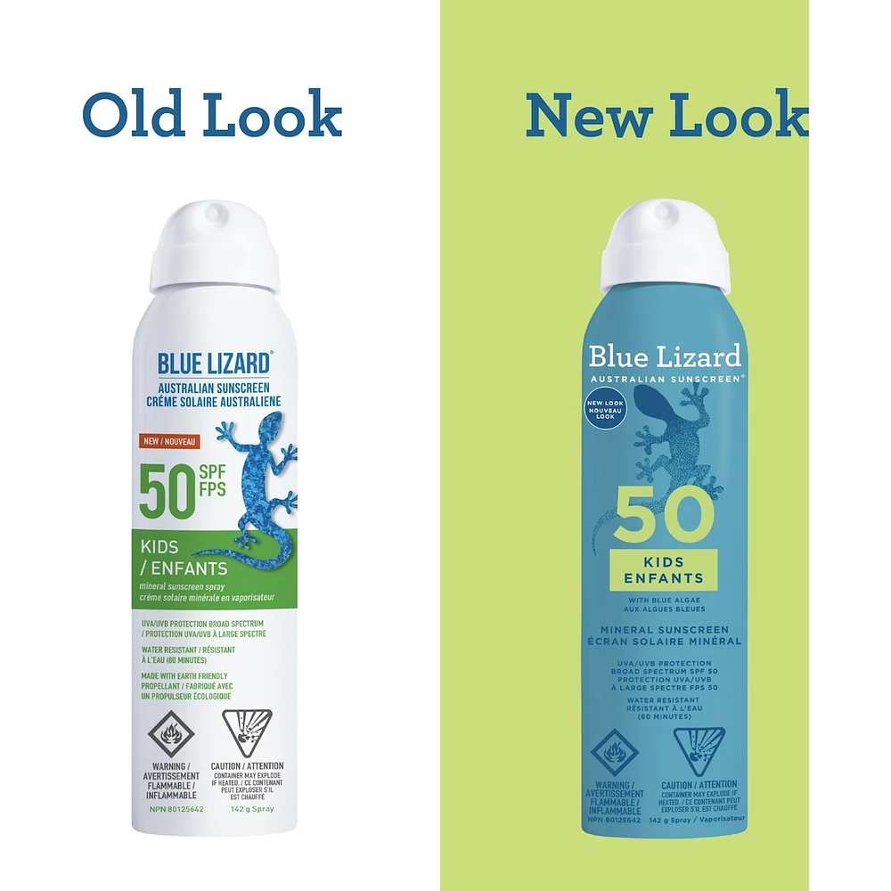 Blue Lizard Kids Mineral Sunscreen Spray SPF 50 142g