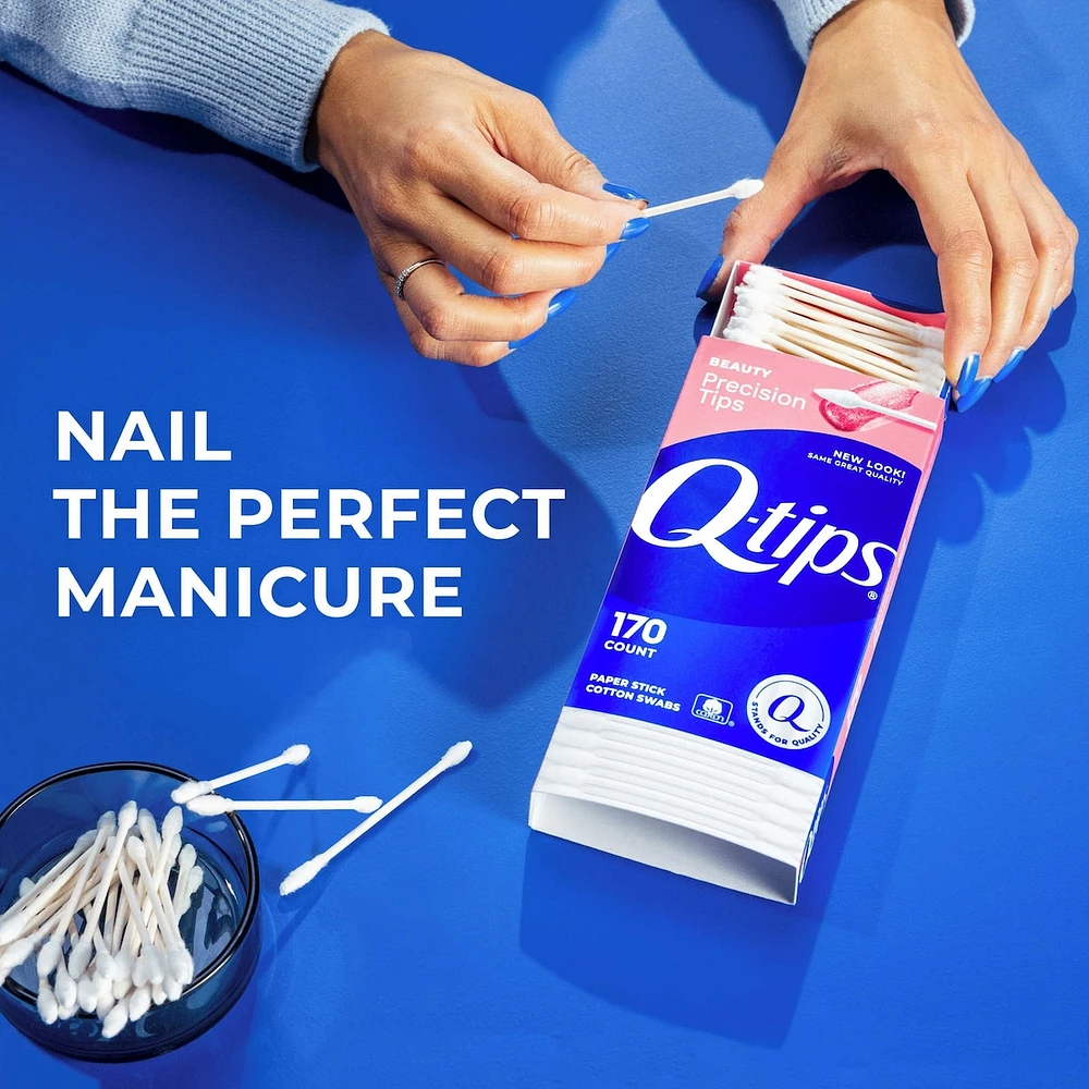Q-tips Precision Tips Cotton Swabs 170 ct