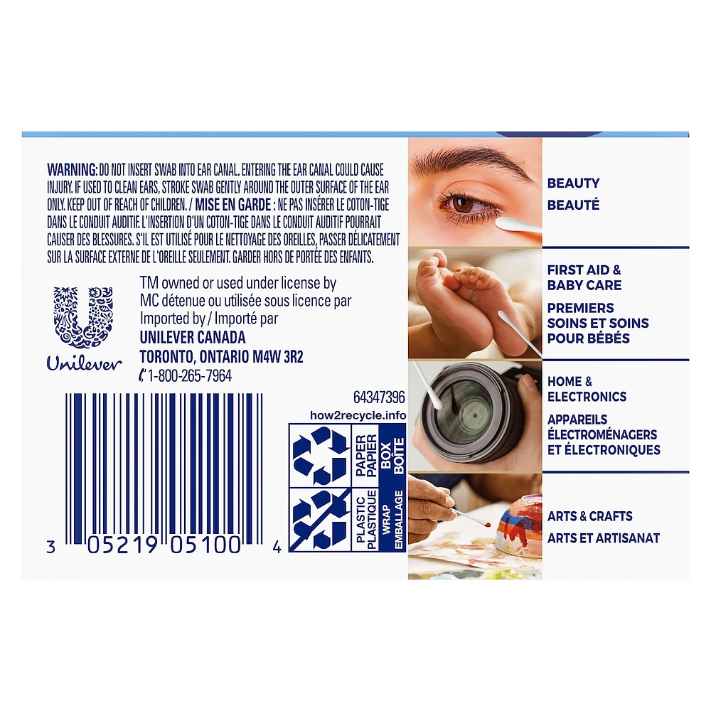 Q-tips Cotton Swabs ct