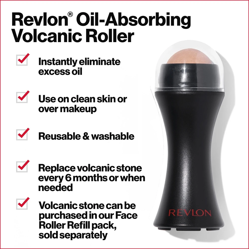 Oil-Absorbing Volcanic Roller, On-the-go and Reusable