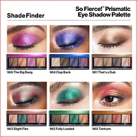 Palette D'ombres à Paupières Prismatiques So Fierce™, Couleurs Cristallines Haute Intensité, Fini Nacré Profond