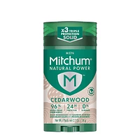 Mitchum Men Natural Power Deodorant Stick, Cedarwood