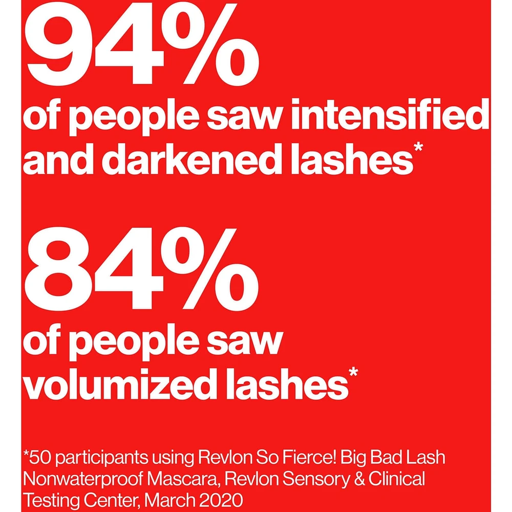 So Fierce! Big Bad Lash Mascara, Volumazing Darkening Eyelash Tint, Waterproof