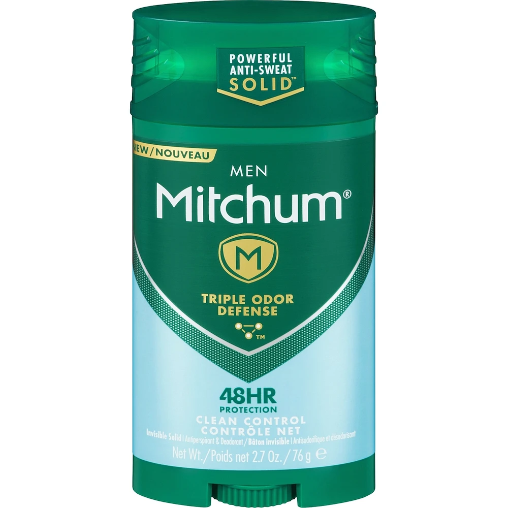 Mitchum Men Advanced Control Antiperspirant & Deodorant Invisible Solid Clean Control