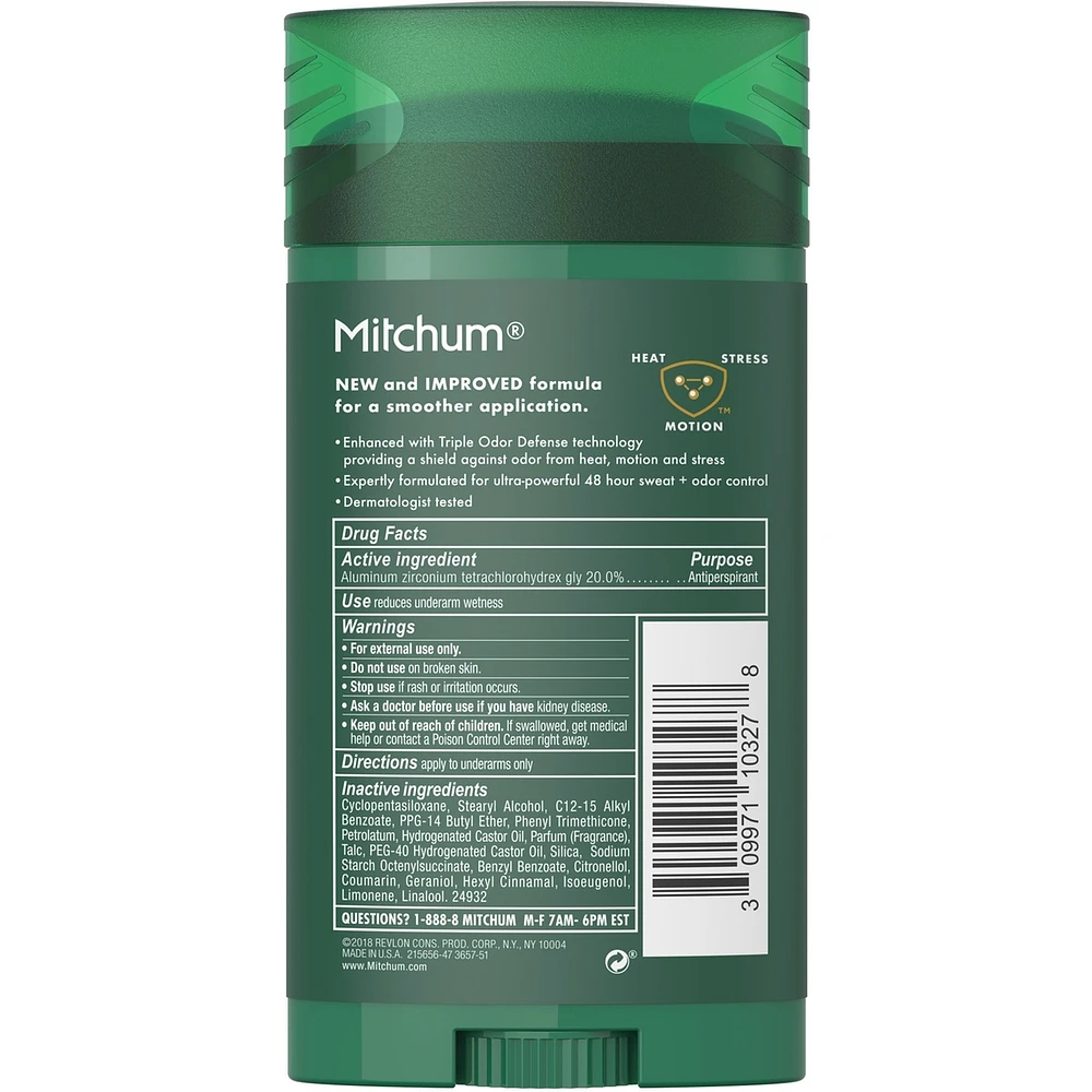 Mitchum Men Advanced Control Antiperspirant & Deodorant Invisible Solid Clean Control