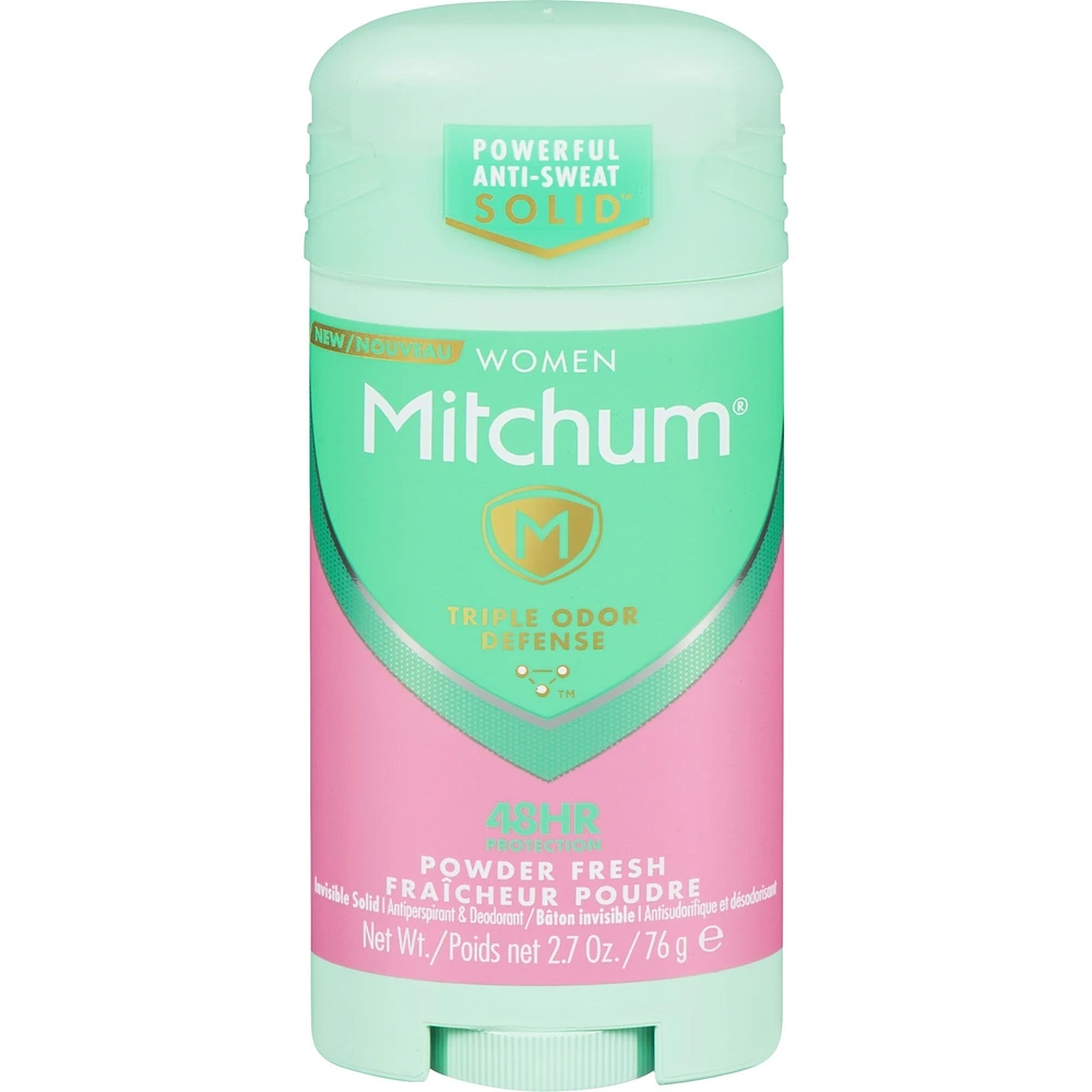 Mitchum Women Advanced Control Antiperspirant & Deodorant Invisible Solid Powder Fresh