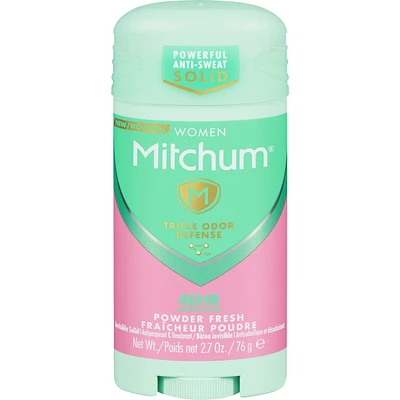 Mitchum Women Advanced Control Antiperspirant & Deodorant Invisible Solid Powder Fresh