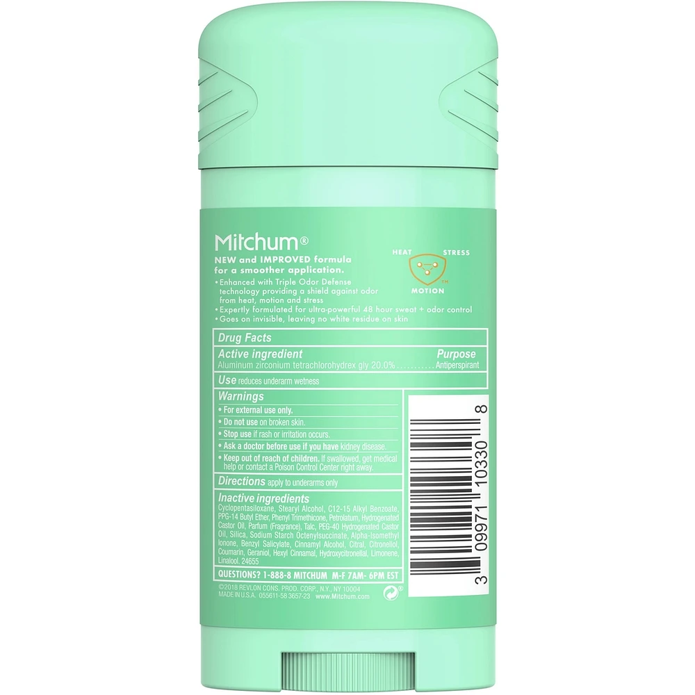 Mitchum Women Advanced Control Antiperspirant & Deodorant Invisible Solid Powder Fresh