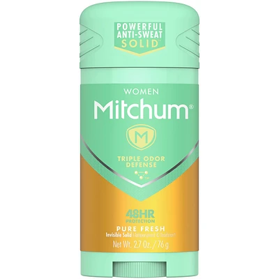 Mitchum Women Advanced Control Antiperspirant & Deodorant Invisible Solid Pure Fresh