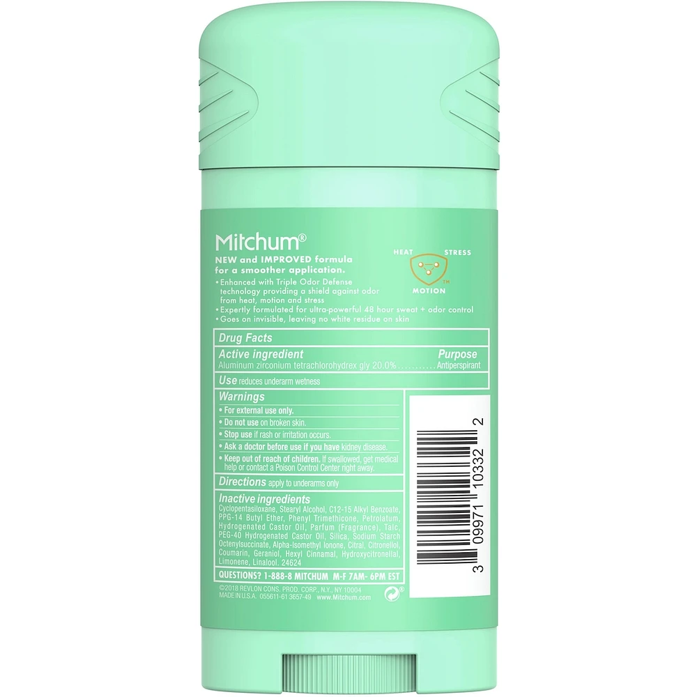 Mitchum Women Advanced Control Antiperspirant & Deodorant Invisible Solid Pure Fresh