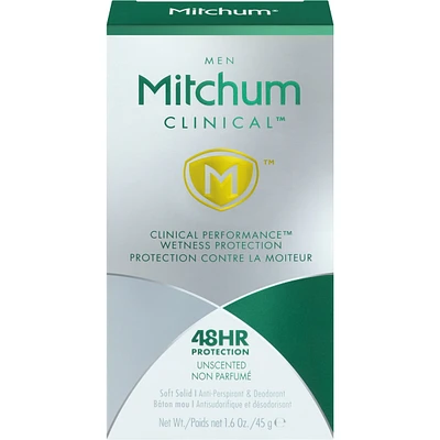 Mitchum Men Clinical Oxygen Antiperspirant & Deodorant Soft Solid Unscented