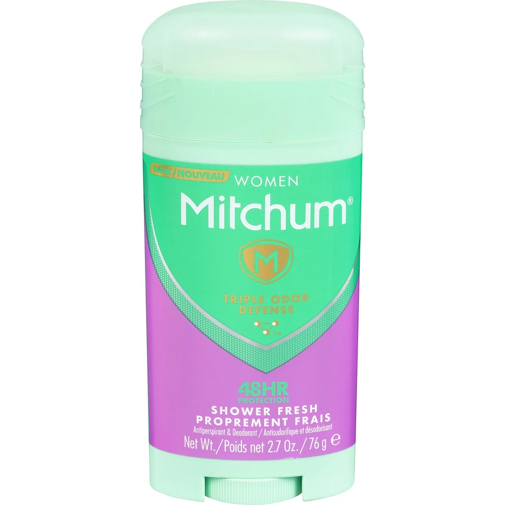 Mitchum Women Advanced Control Antiperspirant & Deodorant Invisible Solid Shower Fresh