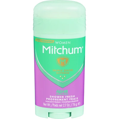 Mitchum Women Advanced Control Antiperspirant & Deodorant Invisible Solid Shower Fresh