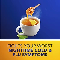 NyQuil Hot Remedy Cold, Flu & Congestion Medicine, Nighttime, Relief for Fever & Headache, Sore Throat Pain, Nasal Congestion, Runny Nose, Cough, Multi-Action, Honey Lemon Flavoured