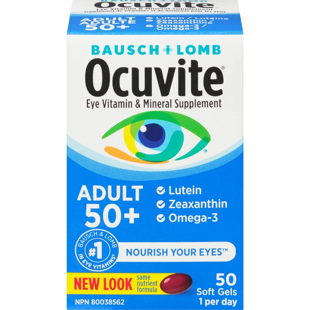 Ocuvite Adult 50+ Eye Vitamin & Mineral Supplements