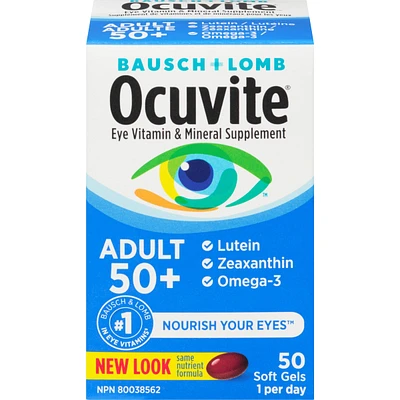 Ocuvite Adult 50+ Eye Vitamin & Mineral Supplements