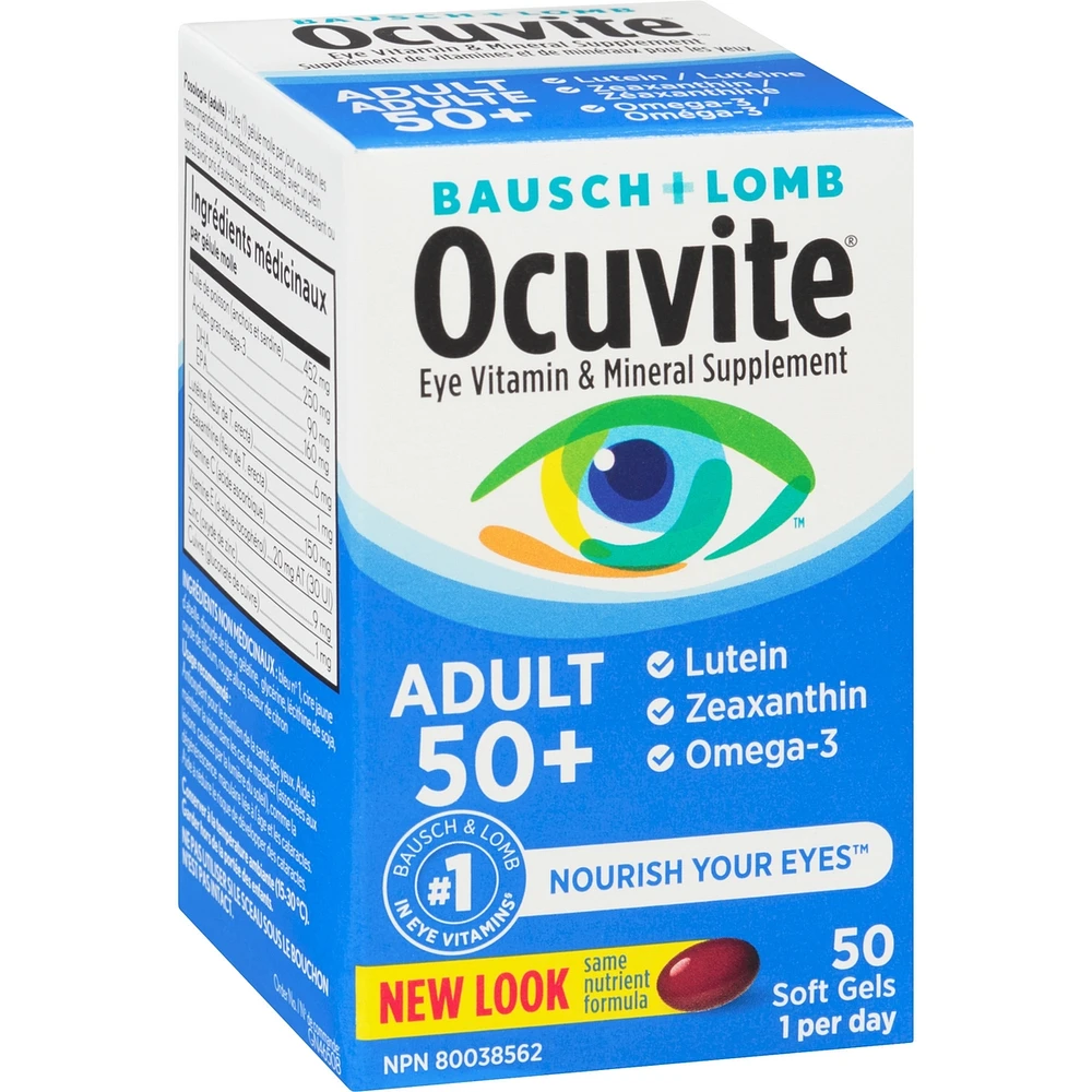 Ocuvite Adult 50+ Eye Vitamin & Mineral Supplements
