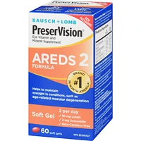 PreserVision Eye Vitamin & Mineral Supplements AREDS 2 Formula Soft Gels