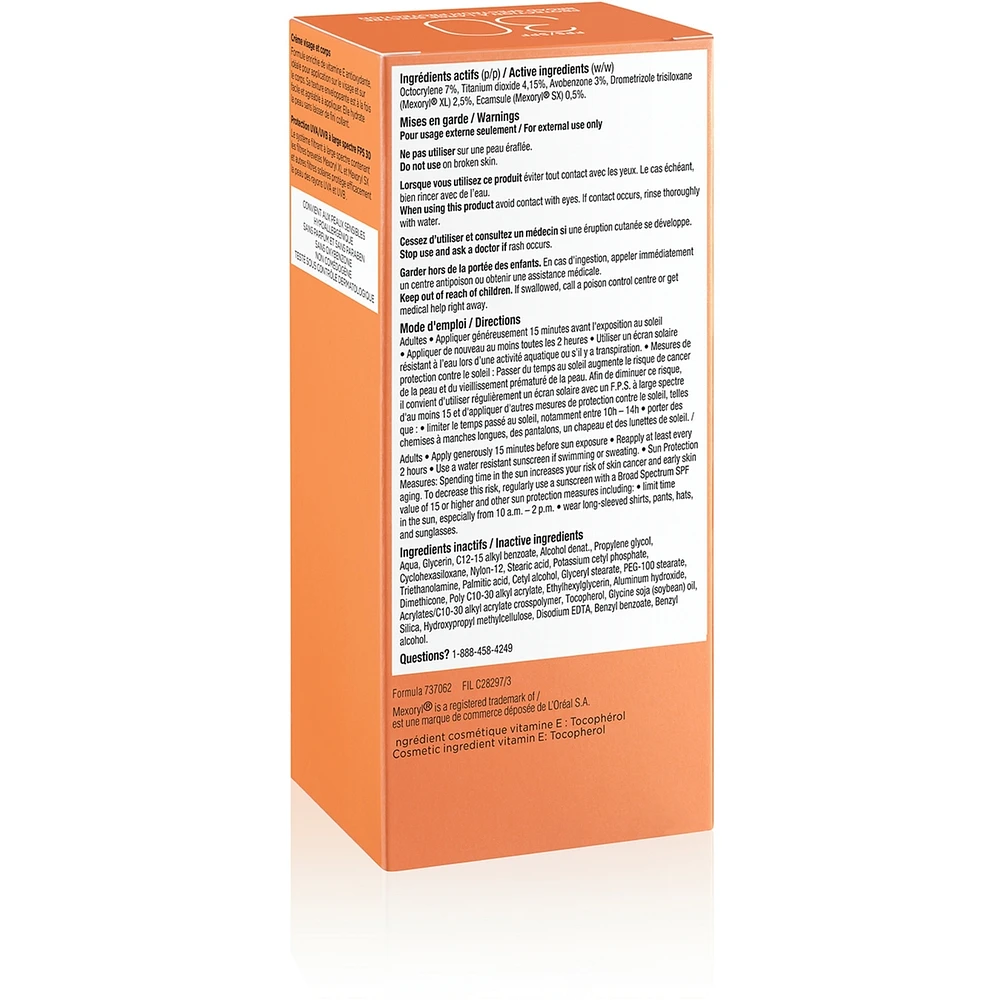 Capital Soleil Moisturizing Face & Body Sunscreen SPF 30, Matte Finish