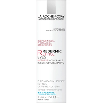 Redermic R Soin Yeux Rétinol Anti Age Contre Les Rides et Les Signes de Fatigue