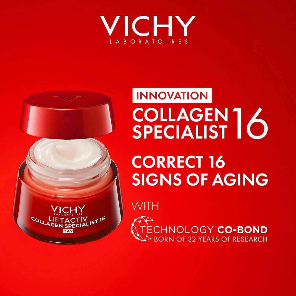 Liftactiv Collagen Specialist –  Anti-aging face moisturizing cream with peptides and vitamin C
