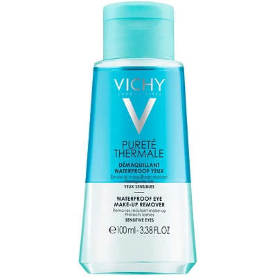 Purete Thermale Biphase Waterproof Eye Makeup Remover, Dermatologist & Ophtalmologist tested, No Parabens, Hypoallergenic, Tested on Sensitive Skin, Protects & Fortifies Lashes