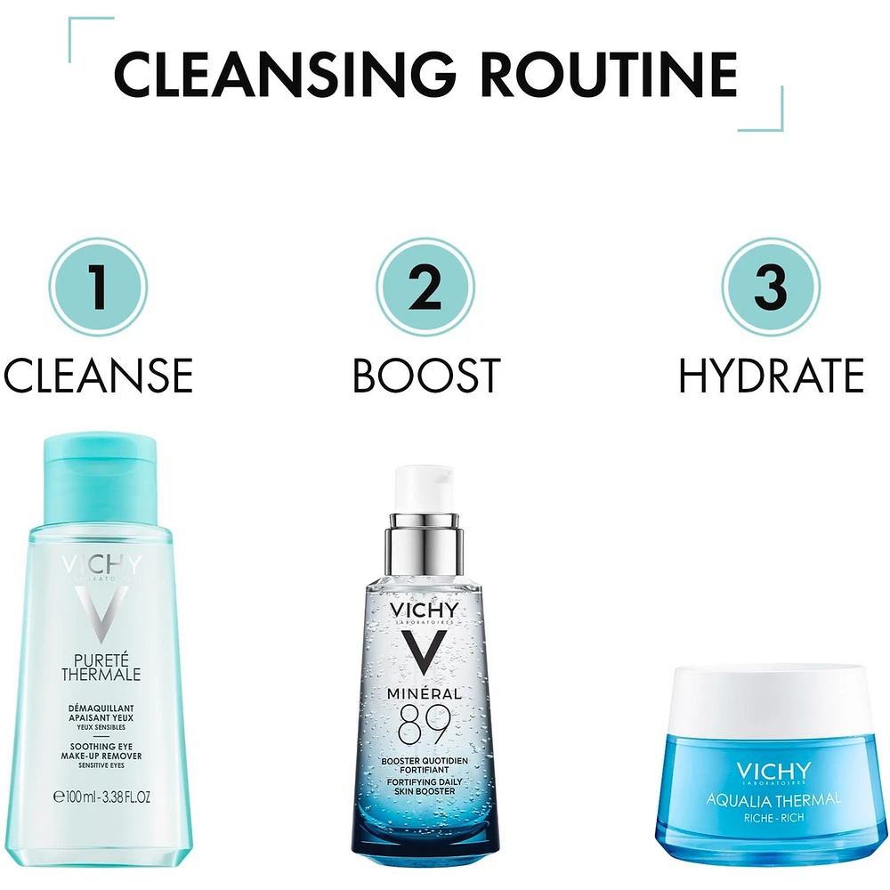 Purete Thermale Sensitive Eye Makeup Remover, Dermatologist & Ophtalmologist tested, No Parabens, Hypoallergenic, Tested on Sensitive Skin, Protects & Fortifies Lashes