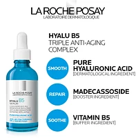 La Roche-Posay Hyalu B5 Pure Hyaluronic Acid Anti-Aging Serum for Face, with Vitamin B5, Suitable for Sensitive Skin, 50ML