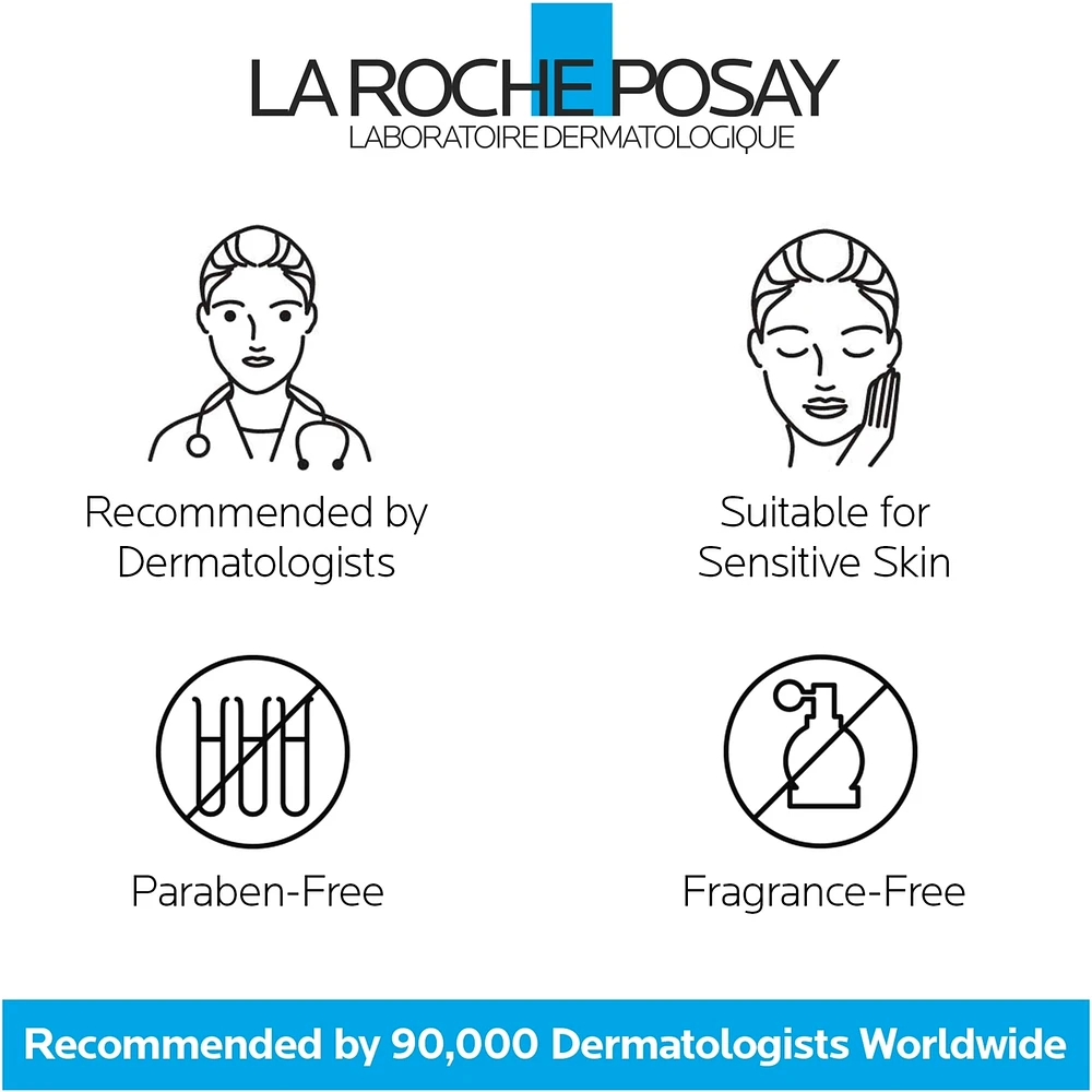 La Roche-Posay Cicaplast Hands for Dry Cracked Hands, Daily Moisturizing Fragrance-Free Cream With Glycerin and Shea Butter, 100mL