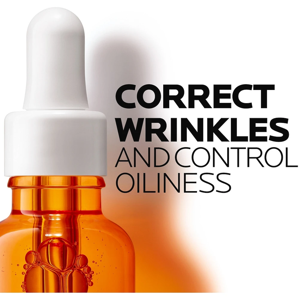 La Roche-Posay Sérum anti-sébum avec 12% de Vitamine C Pure pour le visage