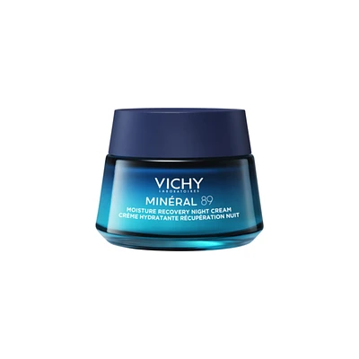 Vichy MINÉRAL 89 Moisture Recovery Night Cream – Hydrating Night Cream with Pure Melatonin & Hyaluronic Acid