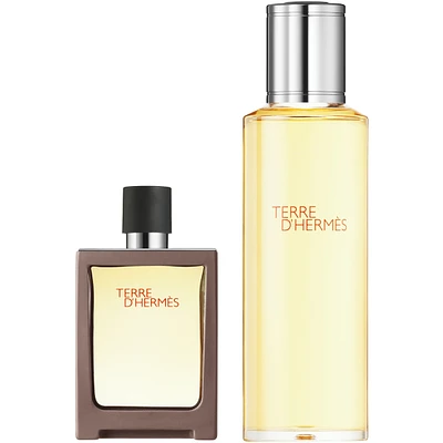 Terre d'Hermès, Eau de toilette, 30 ml travel Spray and 125 ml refill