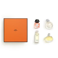 Coffret Miniatures, Twilly d'Hermès, Barénia, Eau des Merveilles, Un Jardin sur le Nil