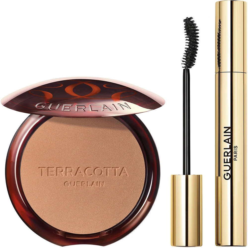 THE TERRACOTTA x NOIR G SET THE BRONZING POWDER & INTENSE VOLUME CURL MASCARA