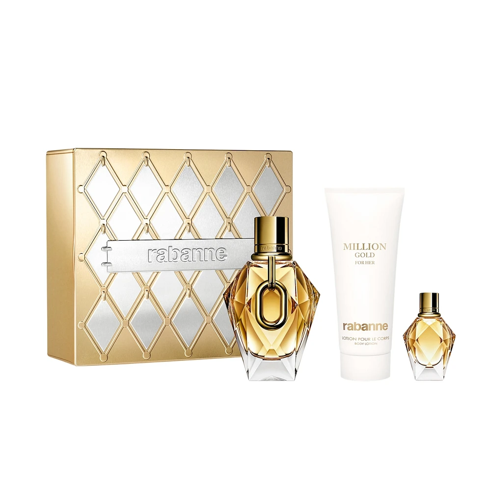 Million Gold For Her Eau de Parfum 3-Piece Gift Set