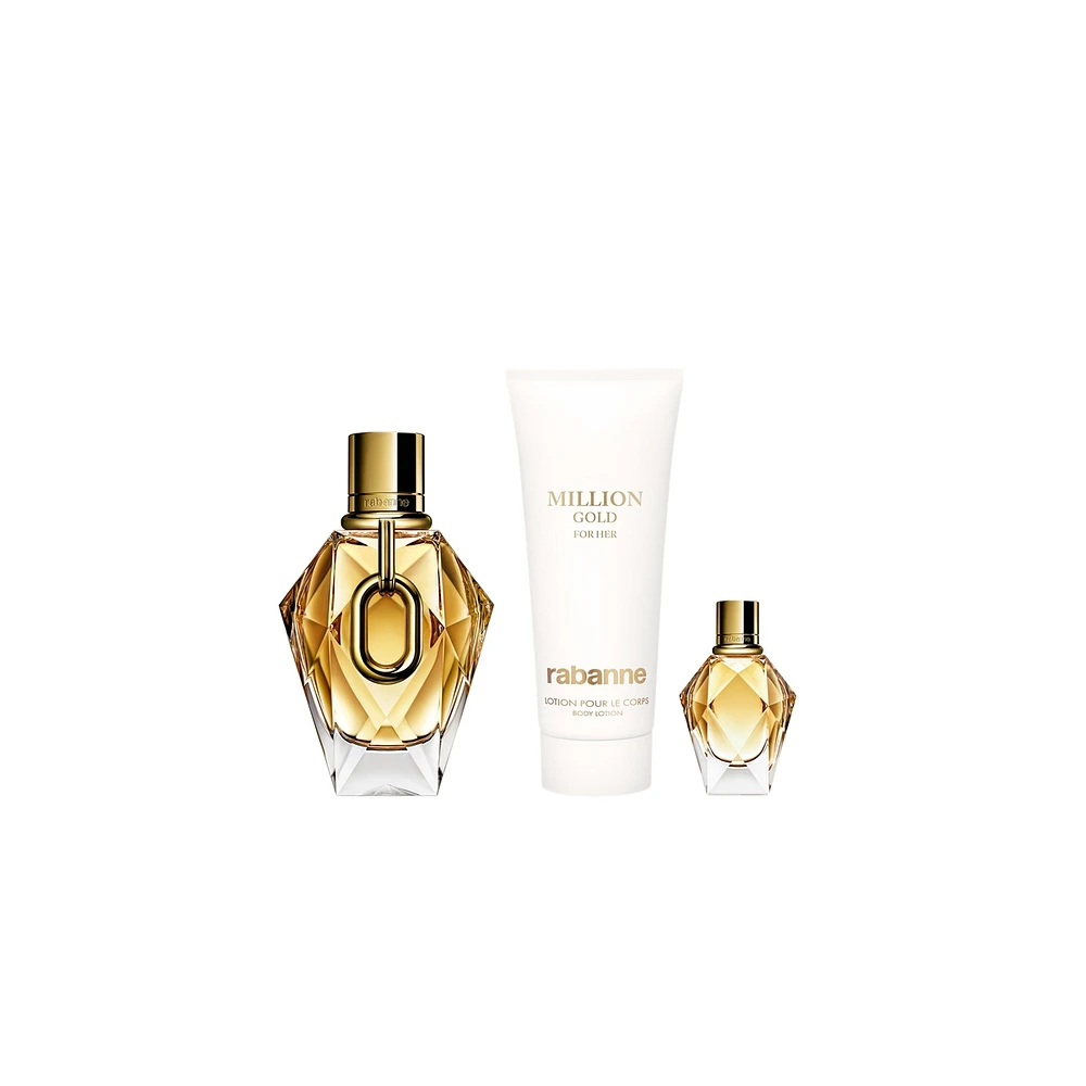 Million Gold For Her Eau de Parfum 3-Piece Gift Set