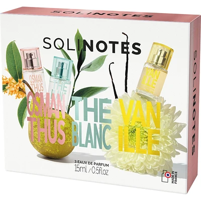 Solinotes Set 3x15ml Eau de Parfum Osmanthus Vanilla White Tea