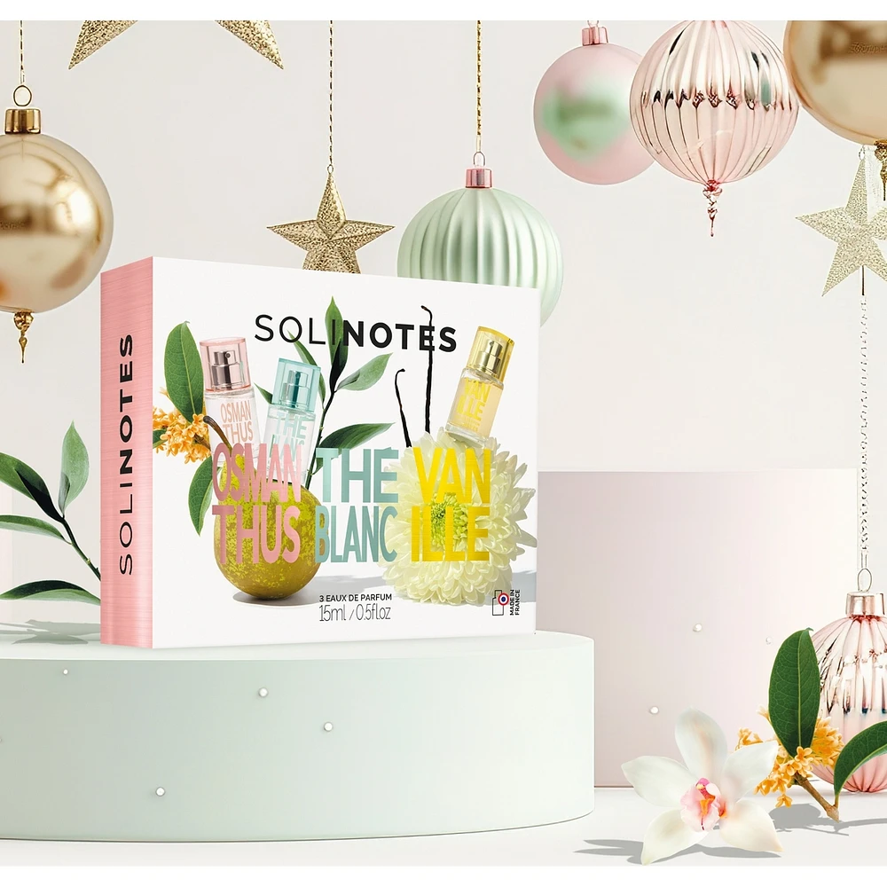 Solinotes Set 3x15ml Eau de Parfum Osmanthus Vanilla White Tea
