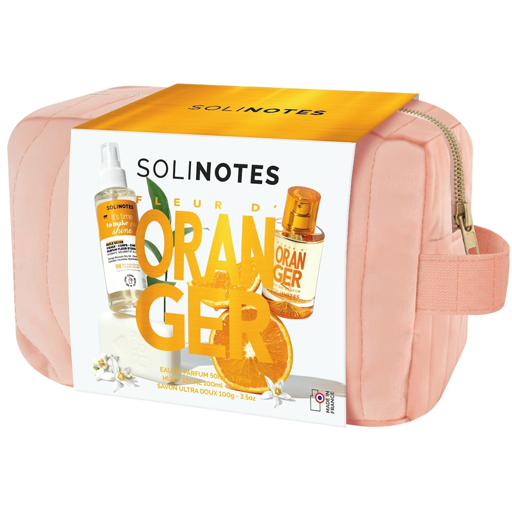 Solinotes 3p Set Eau de Parfum 50ml + Dry Oil 100ml + Bar Soap 100g Orange Blossom