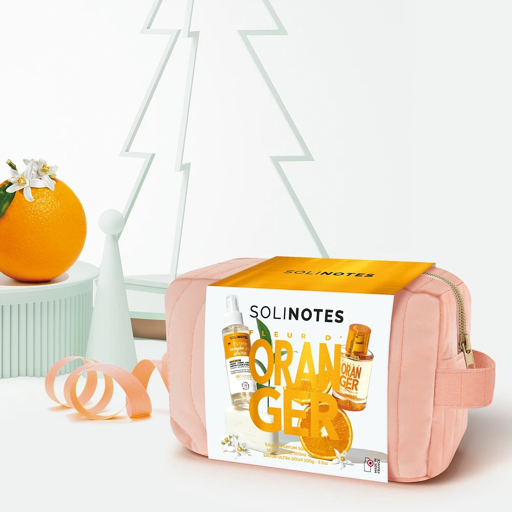 Solinotes 3p Set Eau de Parfum 50ml + Dry Oil 100ml + Bar Soap 100g Orange Blossom