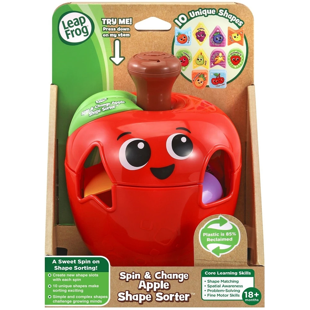 Spin & Change Apple Shape Sorter - English Version