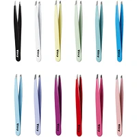 Coloured tweezers slant ends