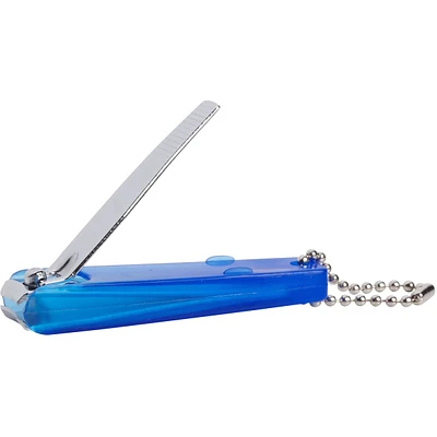 Blue pocket nail clippers