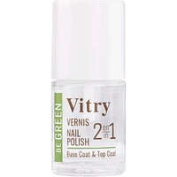 Vitry Be Green  Nail Lacquer 2 In 1 Base And Top Coat