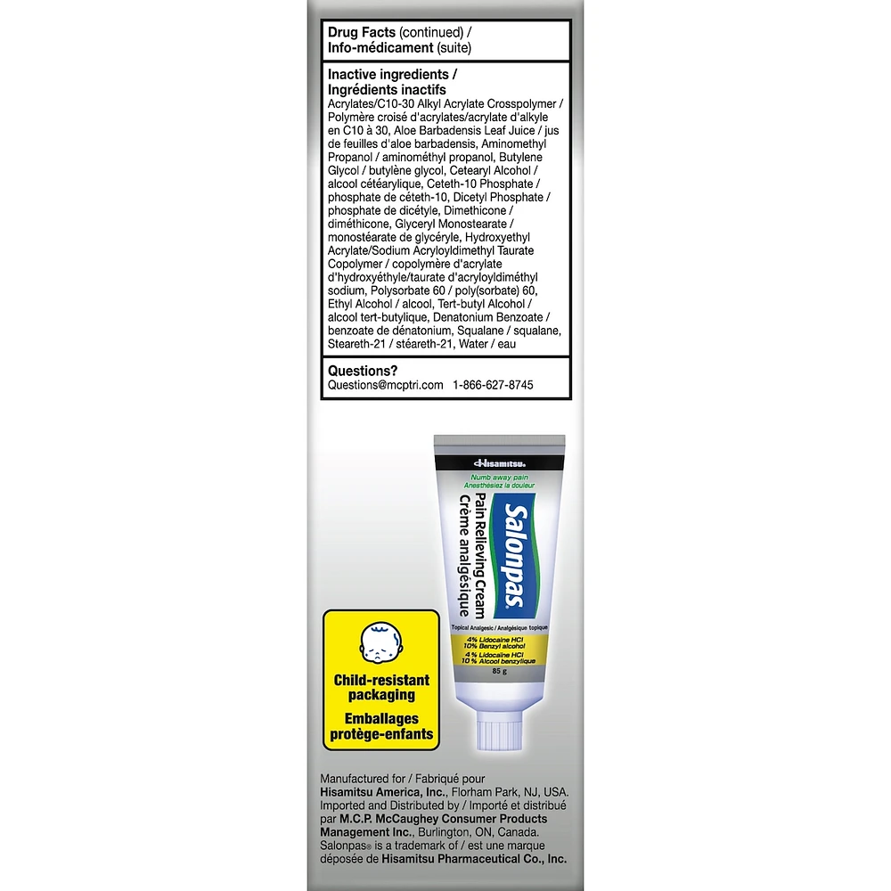 Salonpas Pain Relieving Cream