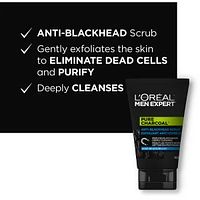 Face Scrub for men, Pure Charcoal Anti-blackhead Scrub With Oak Charcoal