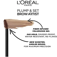 Brow Artist Plump & Set, Volumizing Eyebrow Gel