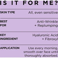 Anti-Aging Replumping Day Moisturizer with Hyaluronic Acid + Fibroxyl ,Revitalift Volume Filler
