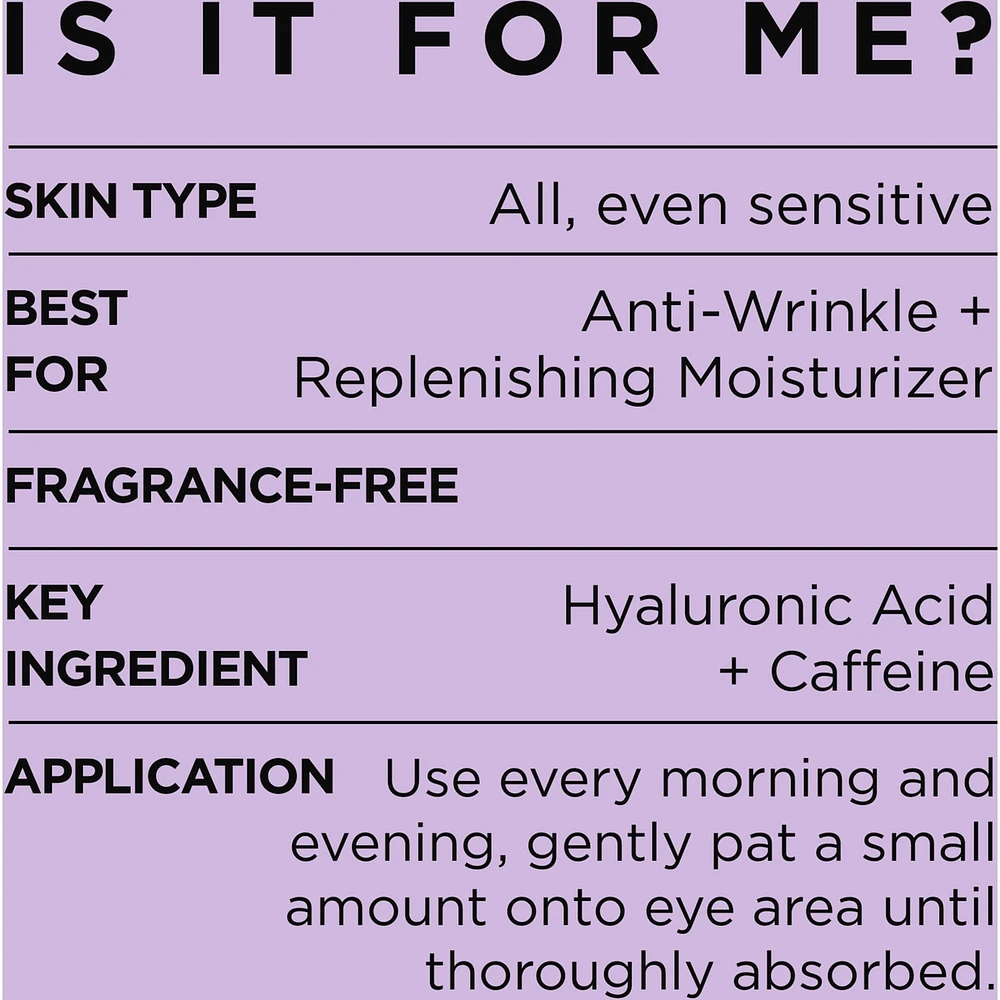 Revitalift Volume Filler Anti-Aging Replumping Eye Care with Hyaluronic Acid + Caffeine