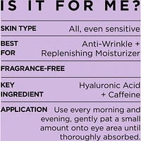 Revitalift Volume Filler Anti-Aging Replumping Eye Care with Hyaluronic Acid + Caffeine